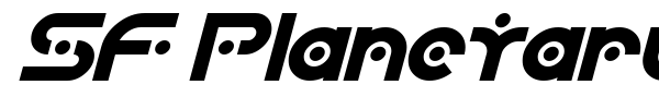 SF Planetary Orbiter font preview